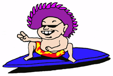 Peace out, Dog!  Click on me to surf back a page.