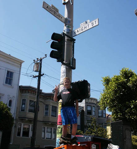 The inventor of Hippie Skivvies at the birthplace of Hippies!