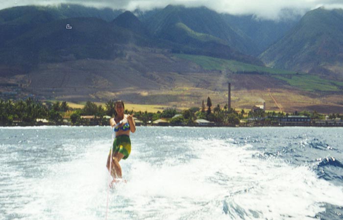 Yea, bra -- wake boarding on this water is da kine!